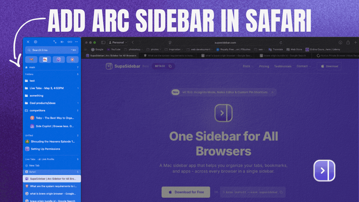 How to Add a Sidebar to Safari on Mac (2026 Setup Guide)