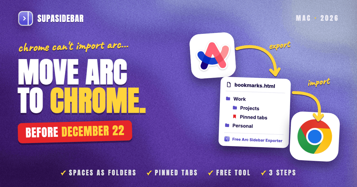 How to Move Arc to Chrome Before December 22 (2026)
