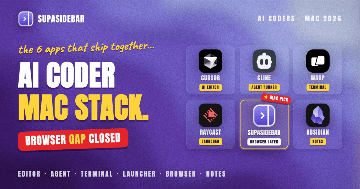 Best Mac Apps for AI Coders in 2026 (Cursor, Claude Code, and the Browser Workflow)