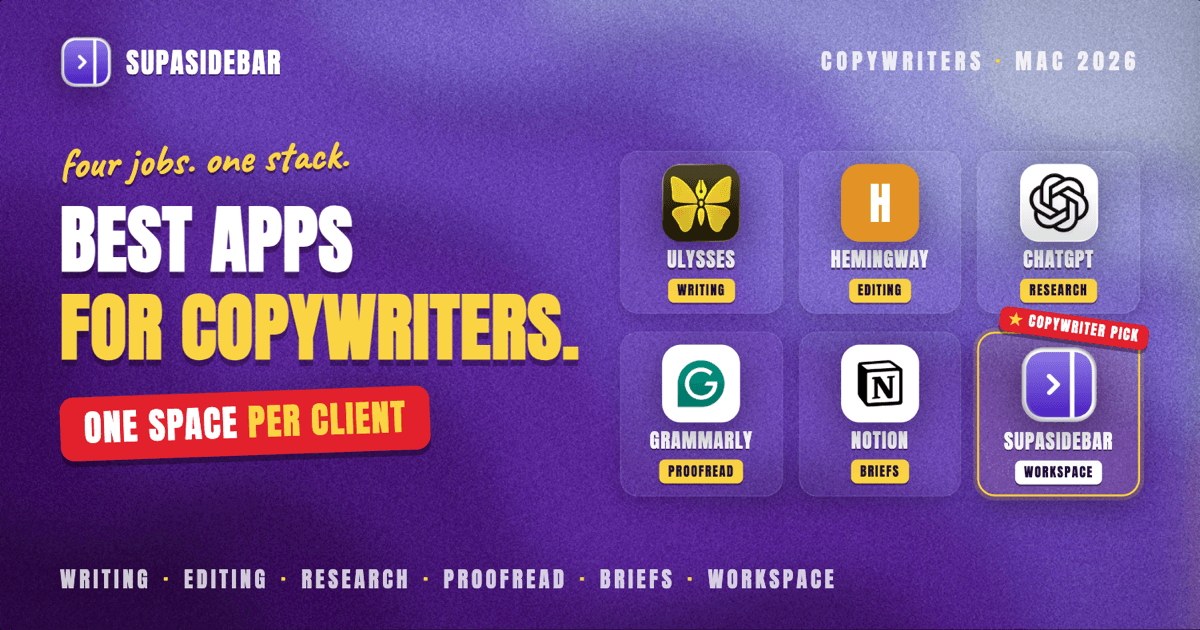 Best Mac Apps for Copywriters in 2026