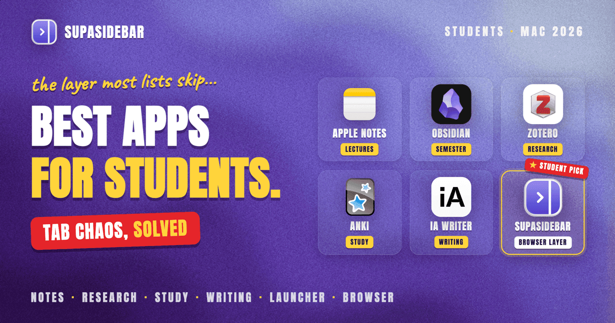 Best Mac Apps for Students in 2026 (The Productivity Stack That Actually Works)