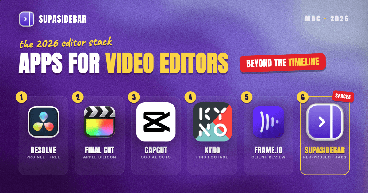 Best Mac Apps for Video Editors in 2026