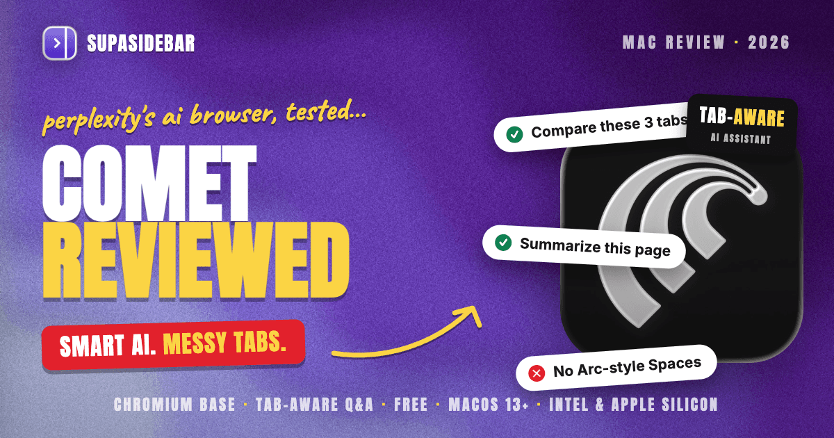 Comet Browser Mac Review 2026: Perplexity's AI Browser Tested