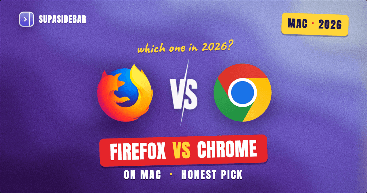 Firefox vs Chrome on Mac (2026): Speed, Privacy & RAM Compared