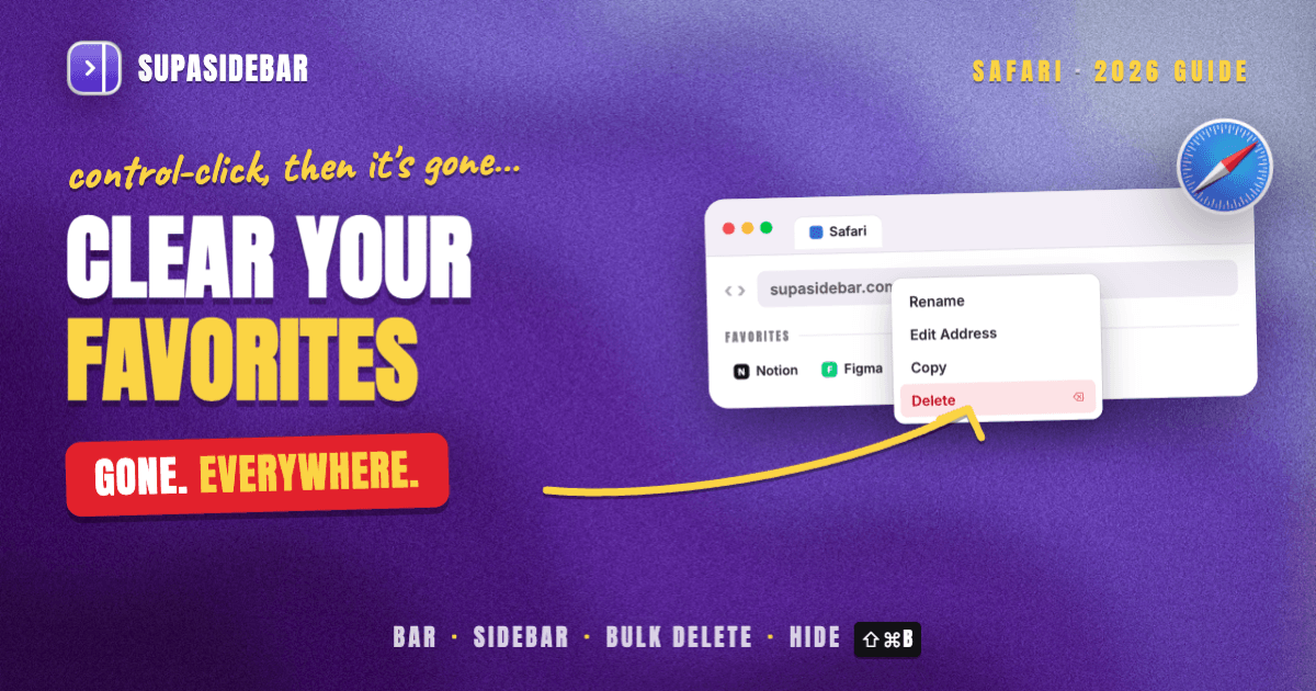 How to Edit, Reorder and Remove Safari Favorites on Mac (2026)