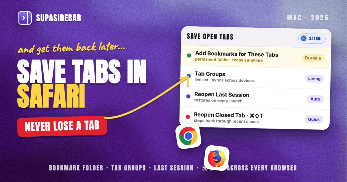 How to Save Tabs in Safari (and Get Them Back Later)