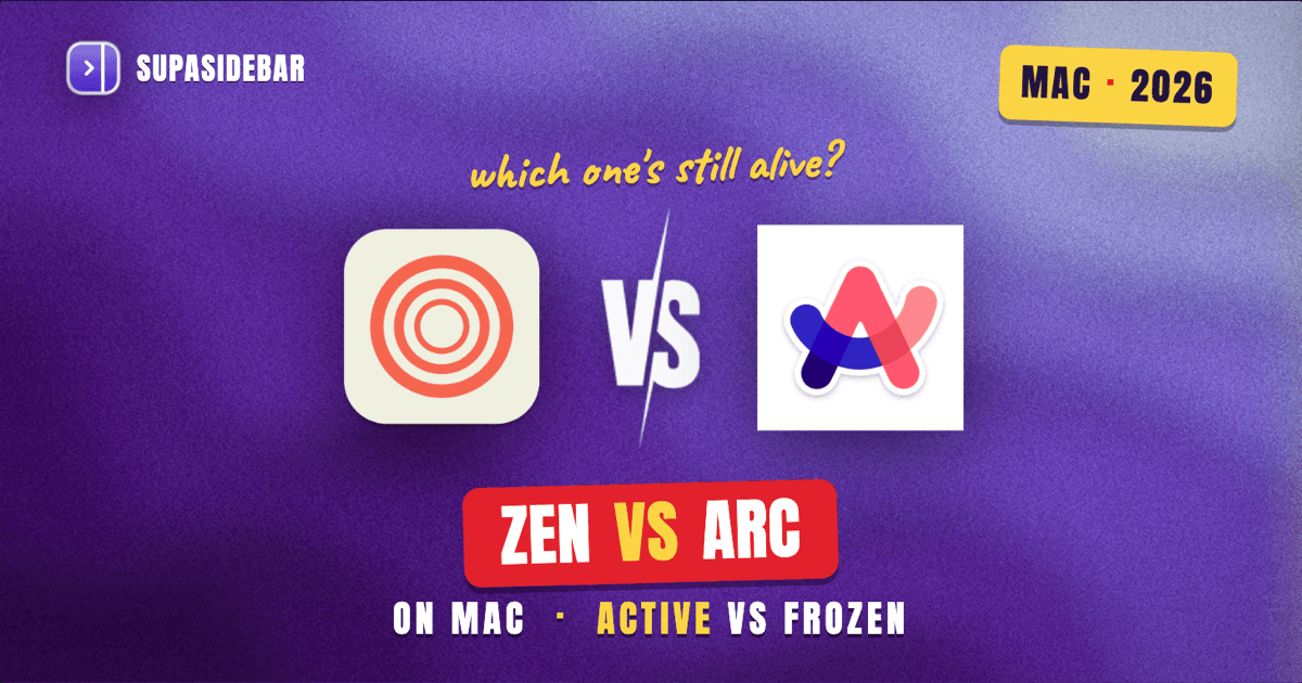 Zen vs Arc Browser (2026): Which One Should Mac Users Actually Pick